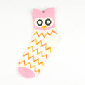 Cartoon Dot Owl Design Purple niedliche Mode lustige Frau Custom Strumpf Großhandel Happy Socken